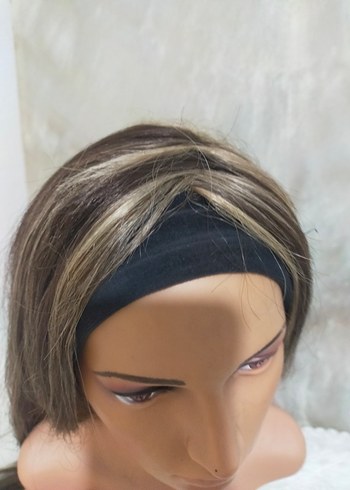 sentetik bantlı peruk - Görsel 4