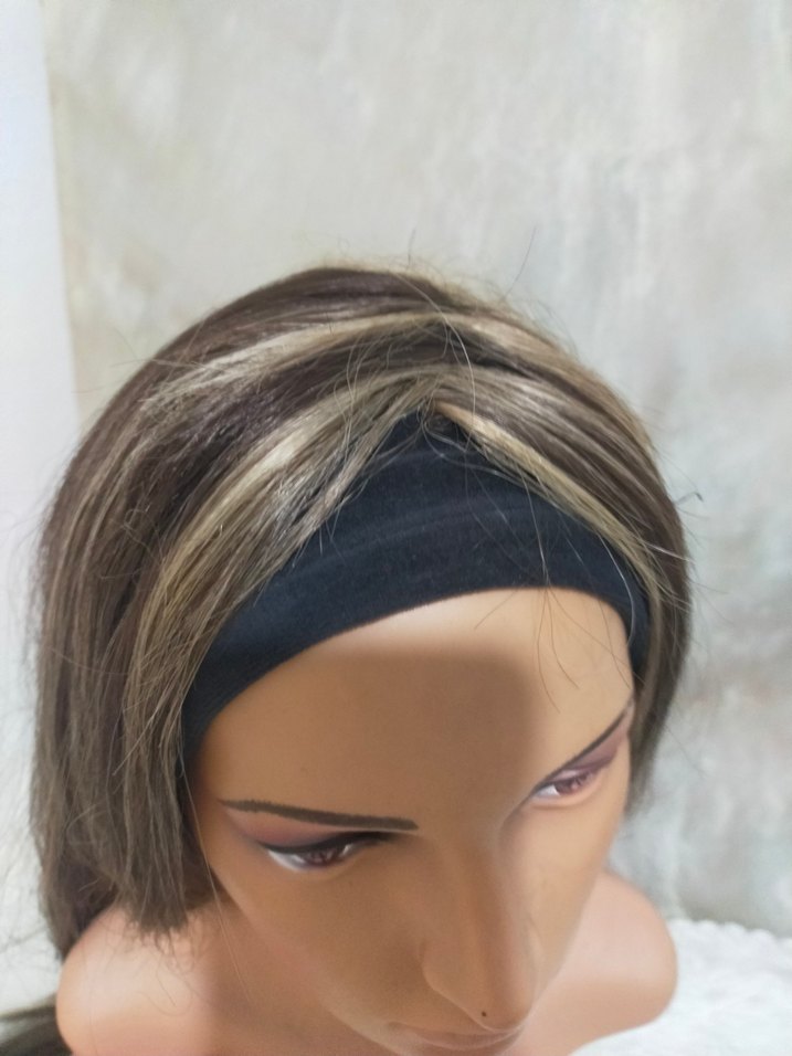 sentetik bantlı peruk - Görsel 4