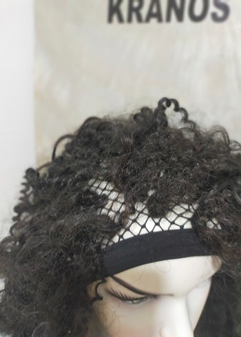 Siyah Dantel Detaylı Gotik Kadın Saç Aksesuarı parti peruk - Görsel 6