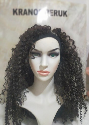 Siyah Dantel Detaylı Gotik Kadın Saç Aksesuarı parti peruk - Görsel 5