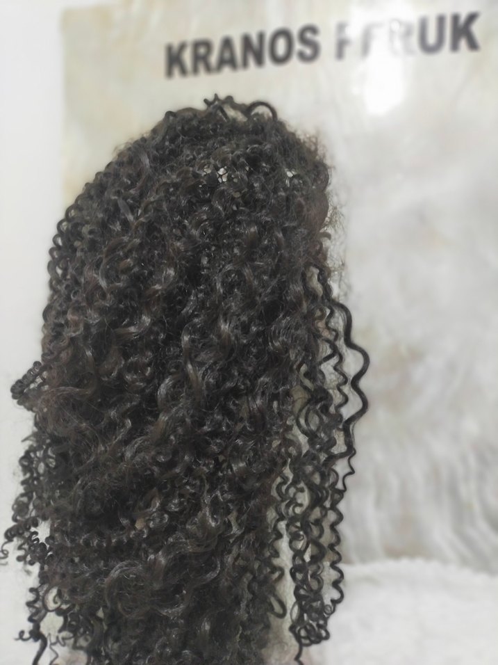 Siyah Dantel Detaylı Gotik Kadın Saç Aksesuarı parti peruk - Görsel 4