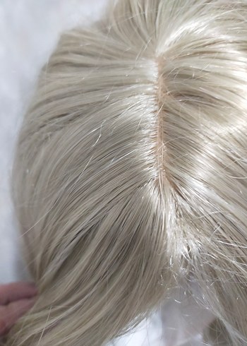 küllü platin peruk Sentetik Kadın Saç Aksesuarı - Görsel 3