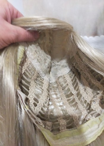 küllü platin peruk Sentetik Kadın Saç Aksesuarı - Görsel 6