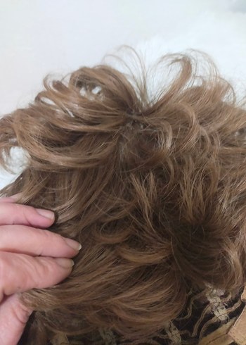 Kahverengi Kürk Detaylı Vintage Peruk - Görsel 5