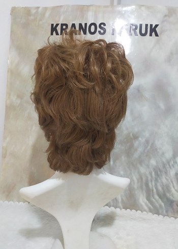 Kahverengi Kürk Detaylı Vintage Peruk - Görsel 3