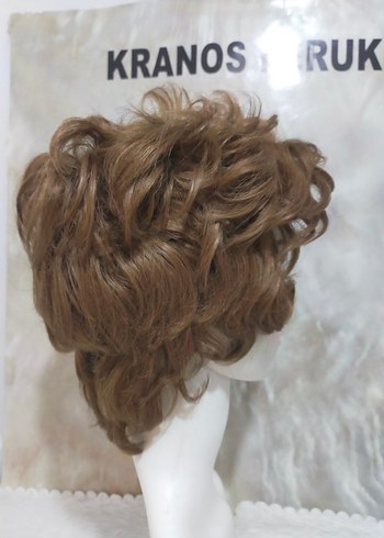 Kahverengi Kürk Detaylı Vintage Peruk - Görsel 4