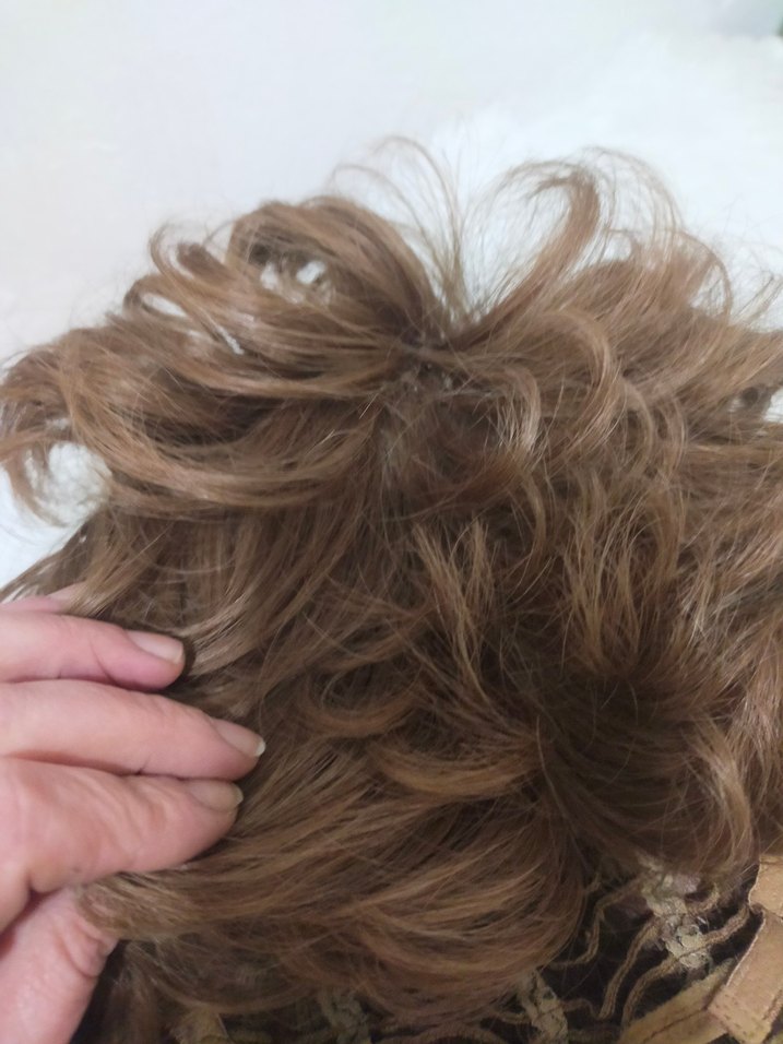 Kahverengi Kürk Detaylı Vintage Peruk - Görsel 5