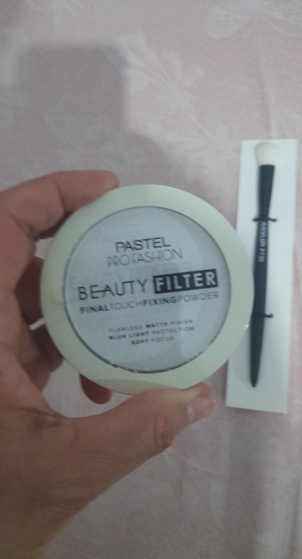 Pastel Bej Makyaj Fırçası ve Pudra sadece birkez kullandım - Görsel 2