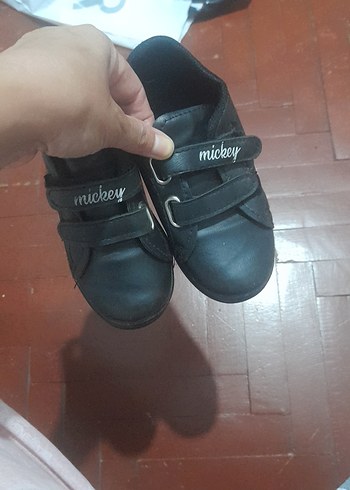 Erkek Çocuk Siyah Cırtlı Sneakers