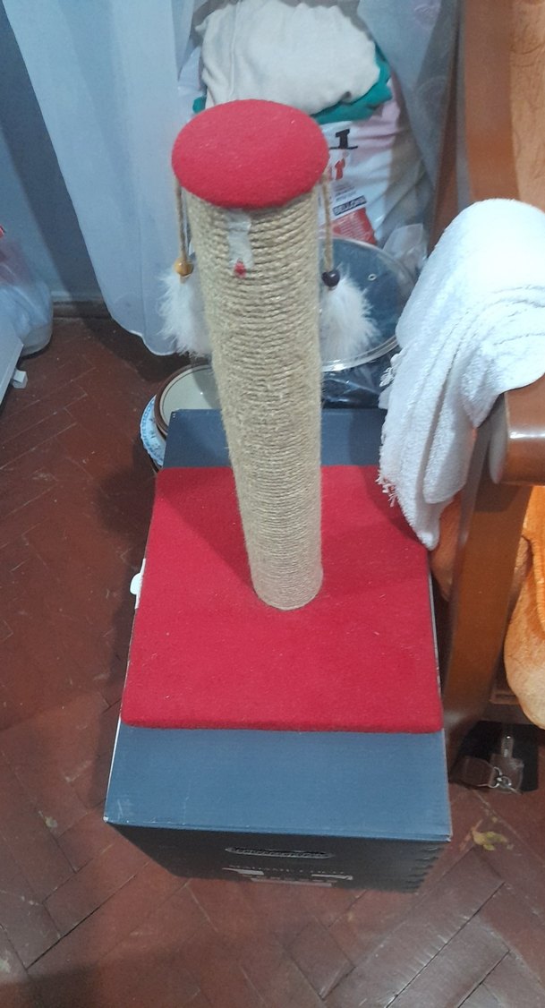 Kırmızı Tabanlı Kedi Tırmalama Tahtası - Görsel 4