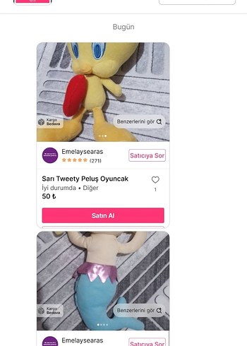 Sarı Tweety Peluş Oyuncak