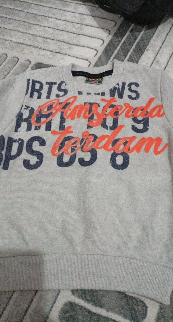 Gri Erkek Çocuk Baskılı Sweatshirt - Görsel 4