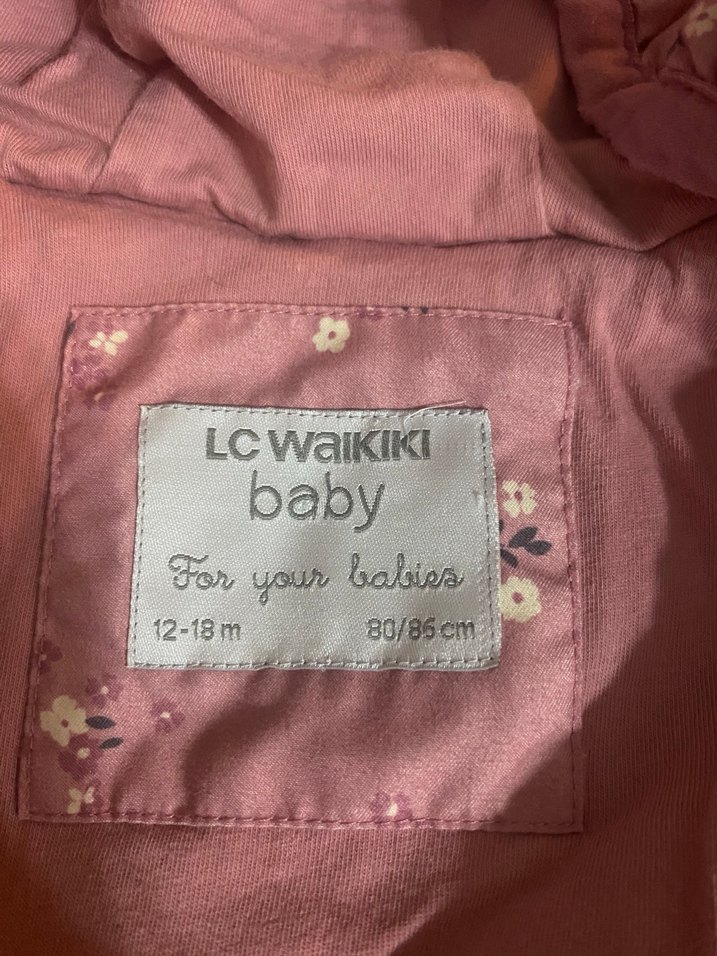 Pembe Fermuarlı Bebek Astranot Mont - Görsel 3