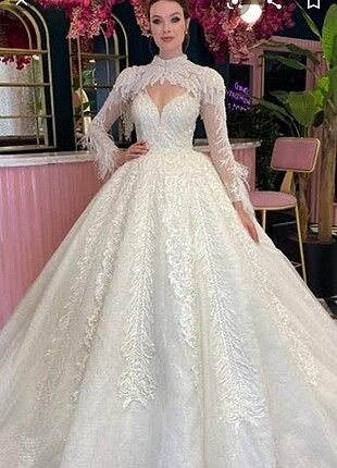 Prenses model gelinlik