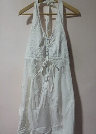 Beyaz Yazlık Elbise