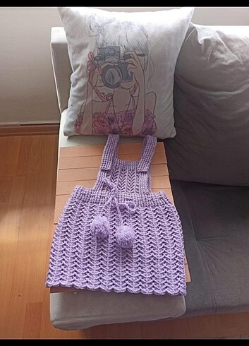 Diğer El örgüsü jile etek lila renk 2/3 yaş