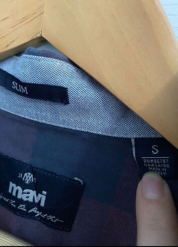 s Beden Kareli mavi jeans marka gömlek s beden
