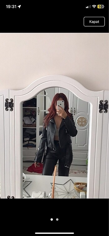 Trendyol & Milla deri ceket crop