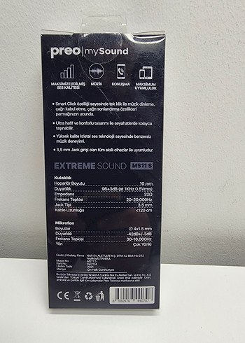 Siyah X-Bass Kulak İçi Kulaklık - Görsel 2