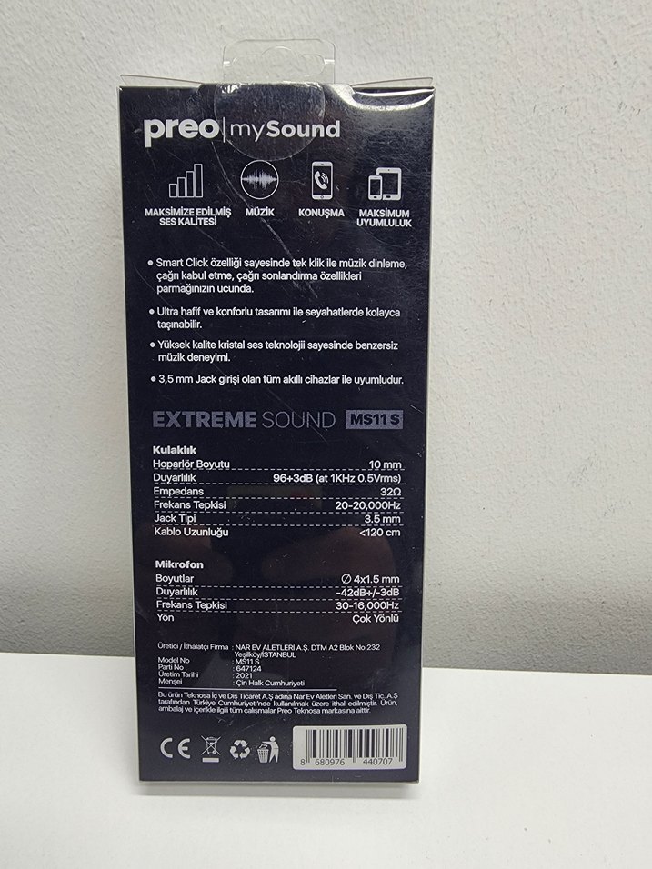 Siyah X-Bass Kulak İçi Kulaklık - Görsel 2