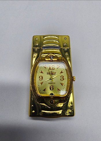 Altın Renkli Erkek Biker Saat - Görsel 2