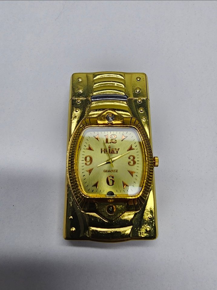 Altın Renkli Erkek Biker Saat - Görsel 2