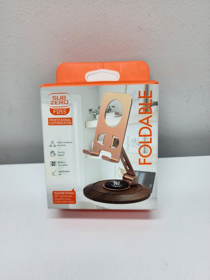 Turuncu Telefon Tutucu Stant - Görsel 4