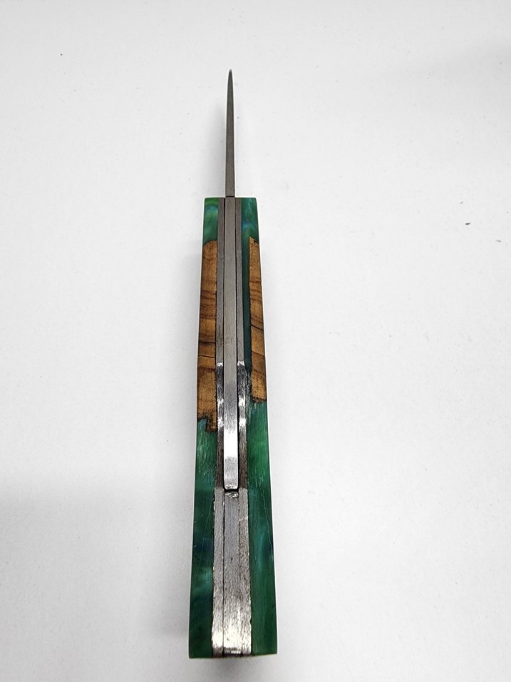 Turkuaz Renkli Epoksi Saplı Bıçak - Görsel 3