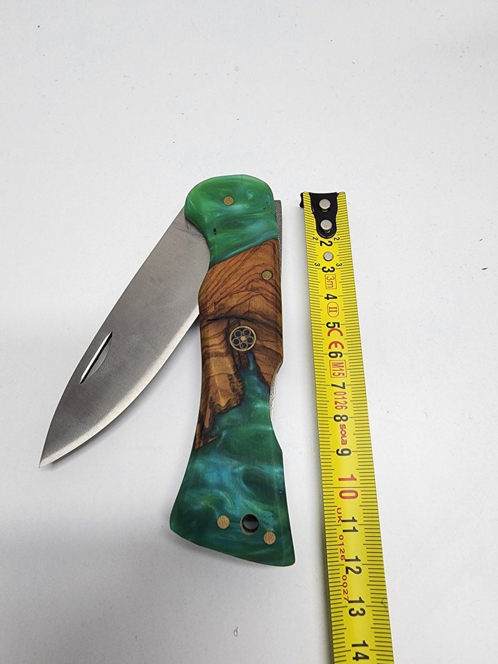 Turkuaz Renkli Epoksi Saplı Bıçak - Görsel 2