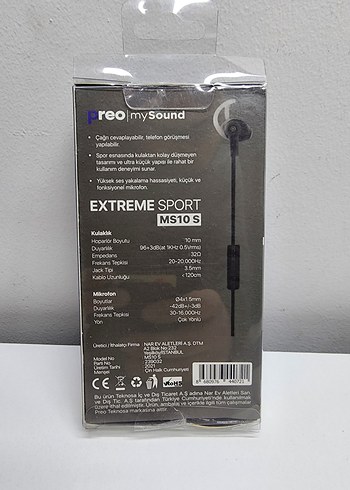 Preo MySound Siyah Kulak İçi Kulaklık - Görsel 2