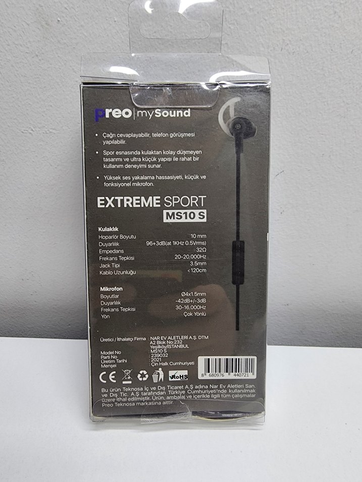 Preo MySound Siyah Kulak İçi Kulaklık - Görsel 2