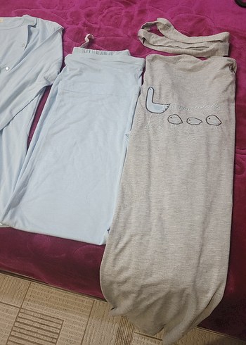 Gri Nakışlı Kadın Uzun Kollu Pijama Takımı - Görsel 3