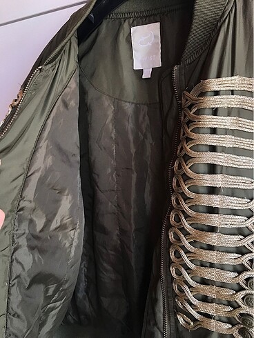 s Beden haki Renk twist bomber ceket