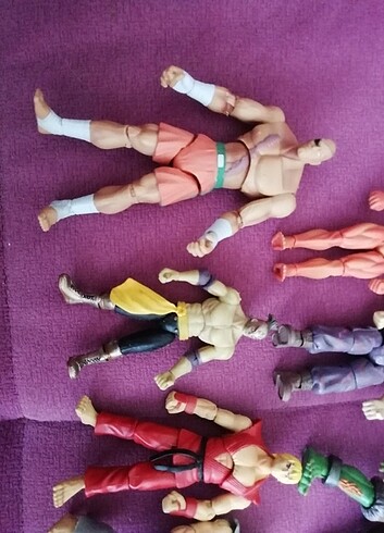  Beden Renk 4 inch 7 adet street fighter figür seti