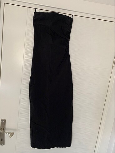 Bershka Straplez Midi Dar Elbise
