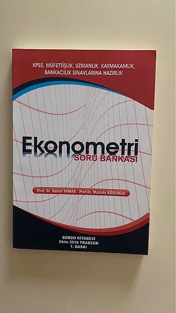 Ekonometri Soru Bankası