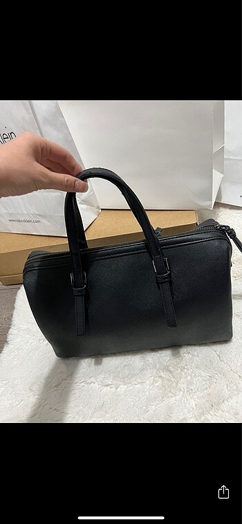  Beden Calvin klein siyah çanta