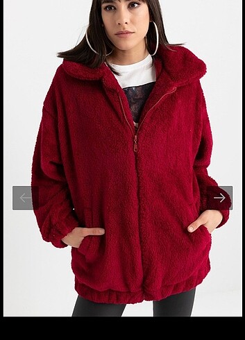 diğer Beden bordo Renk Peluş hırka