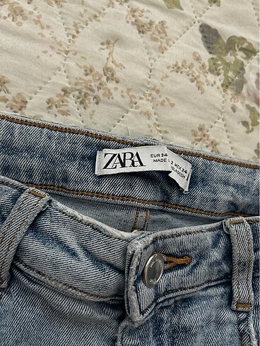 34 Beden mavi Renk Zara Jean Kot Pantolon