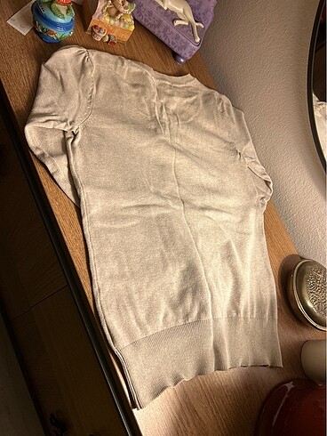Zara Bej Triko Kazak - Görsel 2
