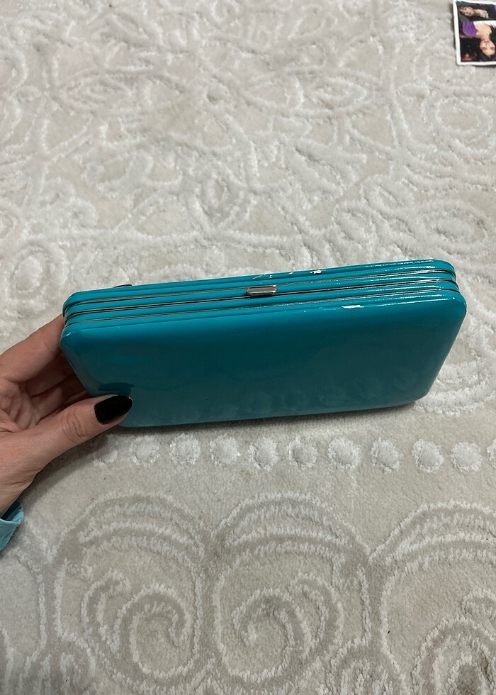Mango Turkuaz Cüzdan - Görsel 3