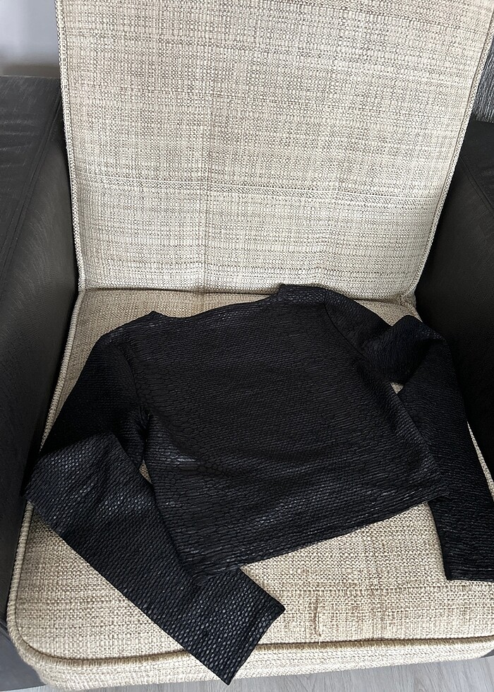 H&M Siyah Şık Crop - Görsel 3