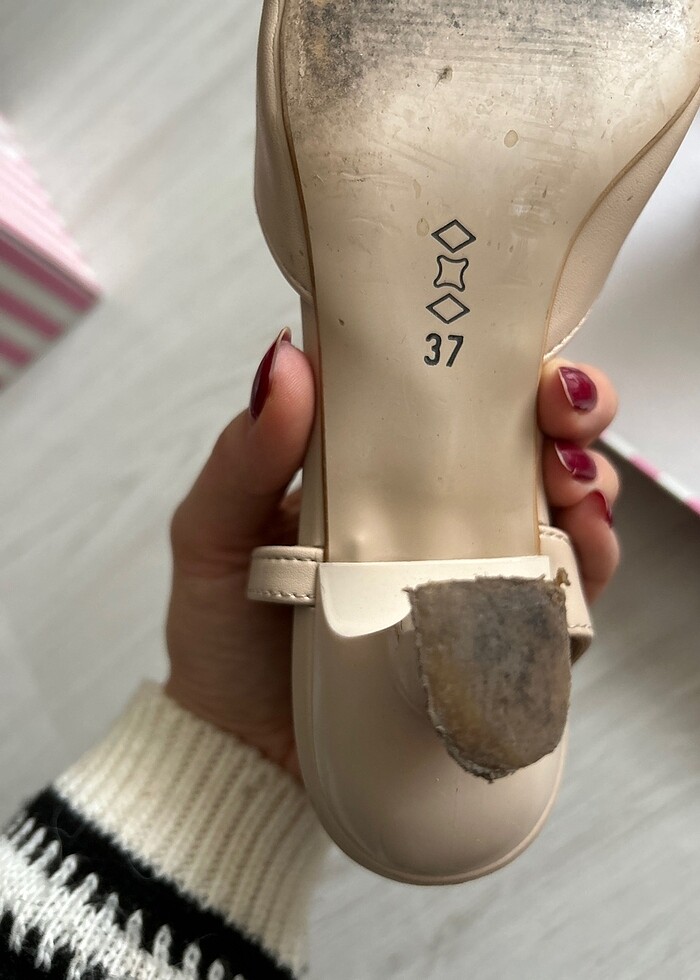 Pelinin Ayakkabıları Nude Topuklu Ayakkabı - Görsel 3