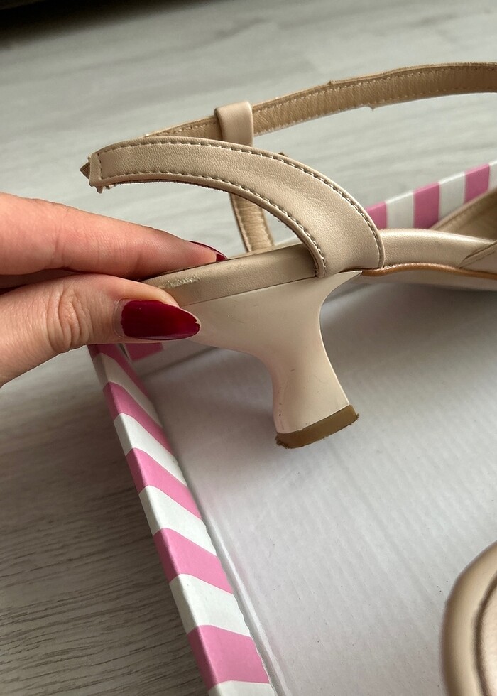 Pelinin Ayakkabıları Nude Topuklu Ayakkabı - Görsel 4