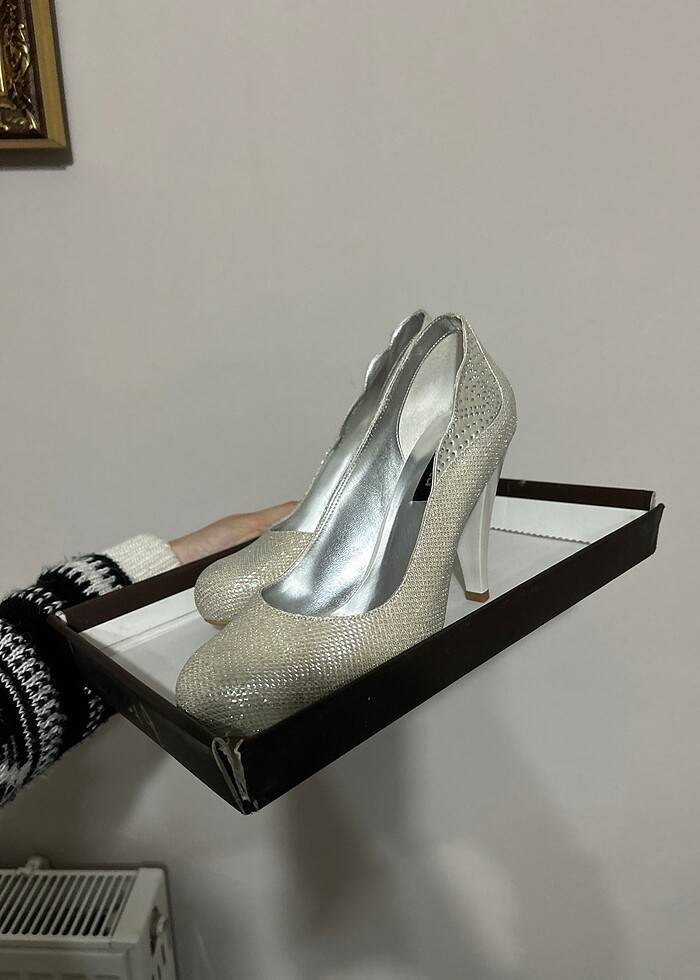 Kemal Tanca Gümüş Abiye Ayakkabı - Görsel 2