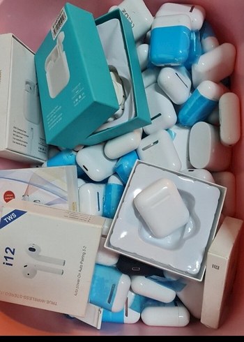 15 adet ozel ilan Beyaz Kablosuz Kulaklık Seti - Görsel 2