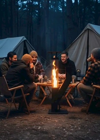 Dış Mekan Siyah pelet sobası Isıtıcı - Görsel 4