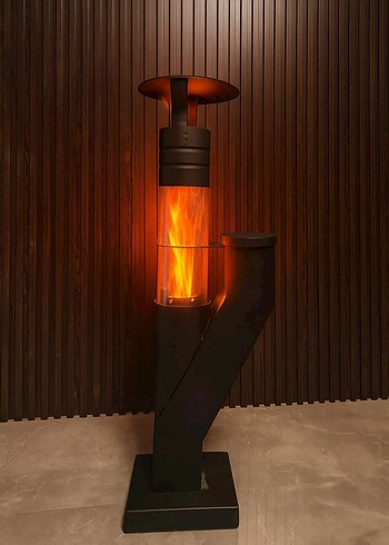 Dış Mekan Siyah pelet sobası Isıtıcı - Görsel 2