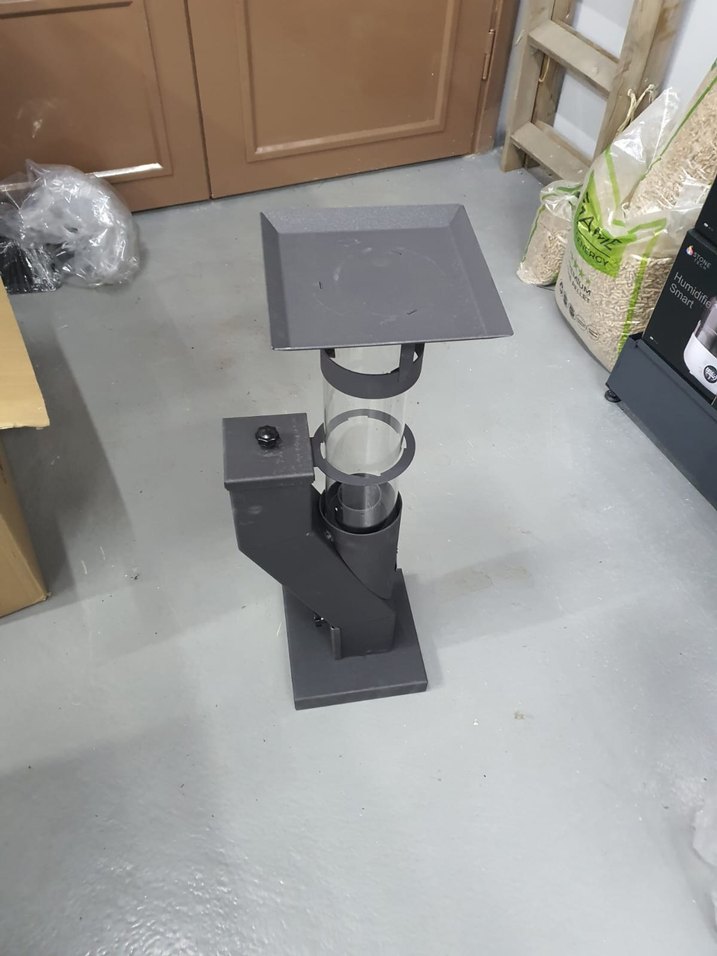 Siyah Dış Mekan pelet sobası - Görsel 2