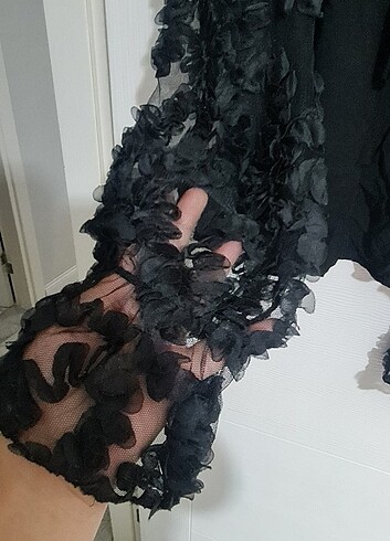 Kol detaylı bluz - Görsel 4